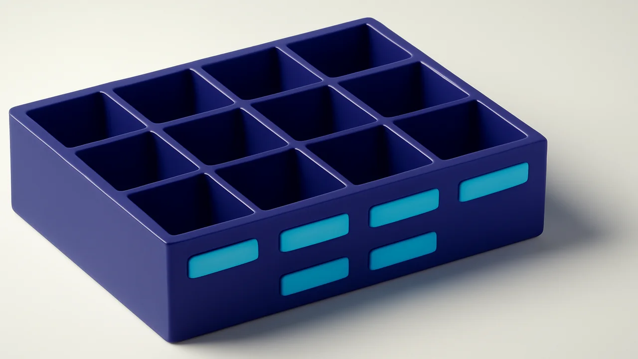Editorial illustration of contained identifier data compartments