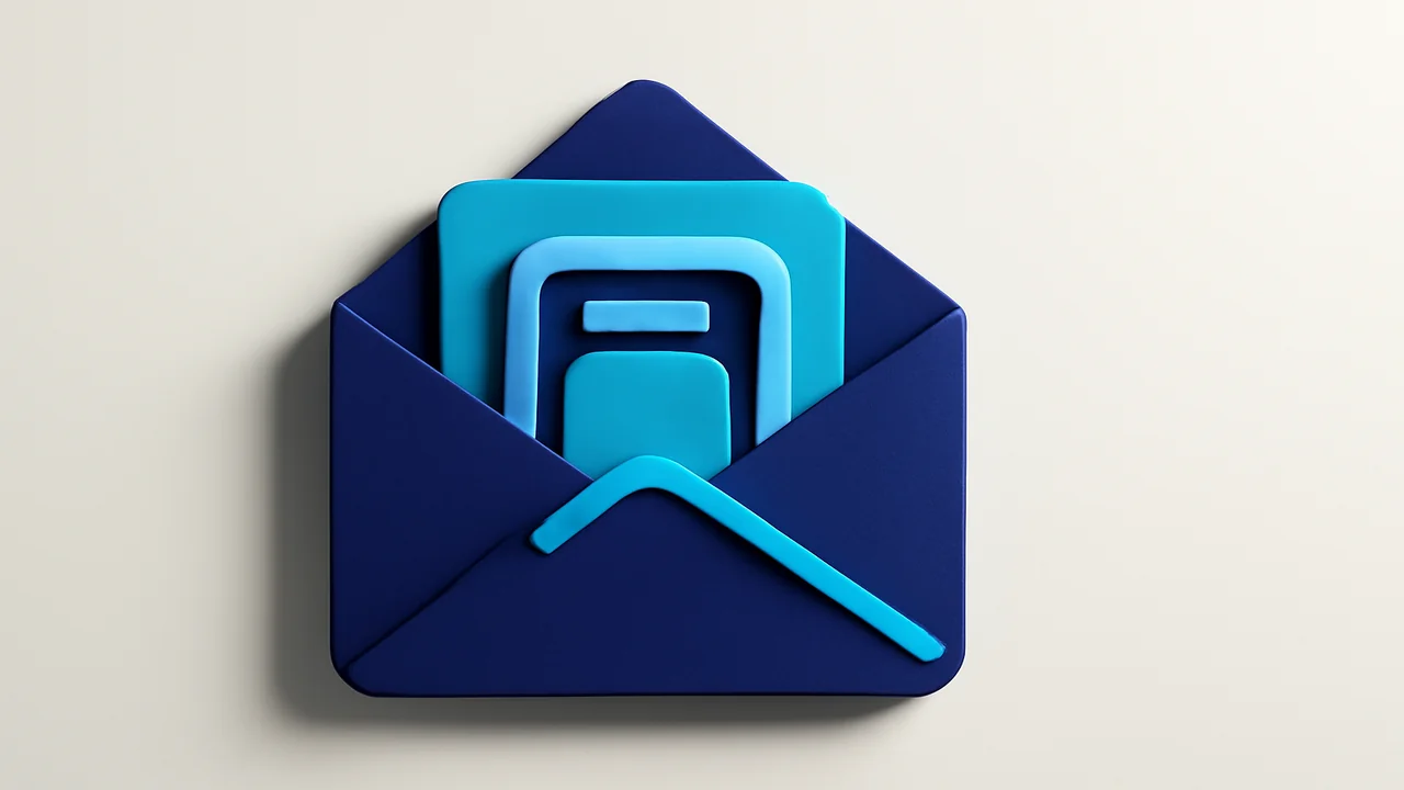 Editorial illustration of a structured message envelope