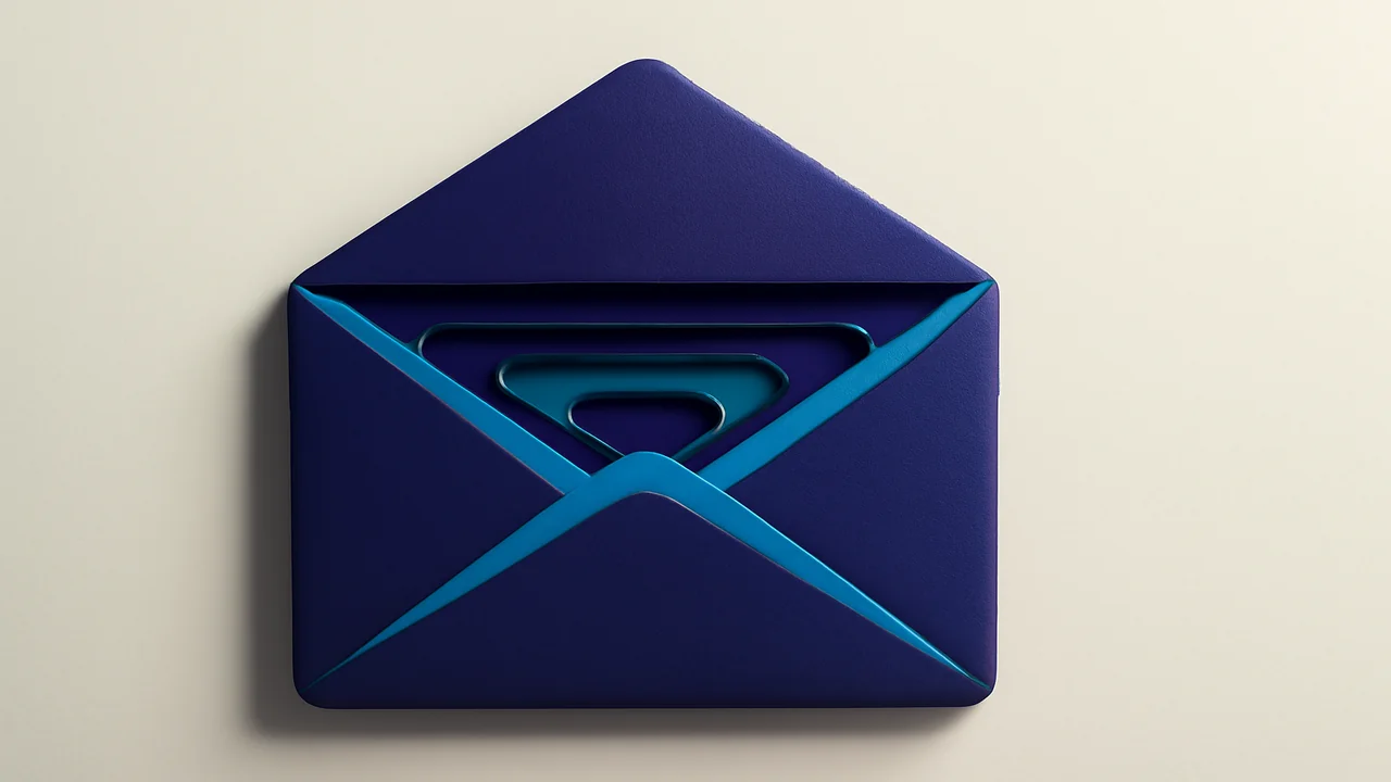 Editorial illustration of a structured message envelope