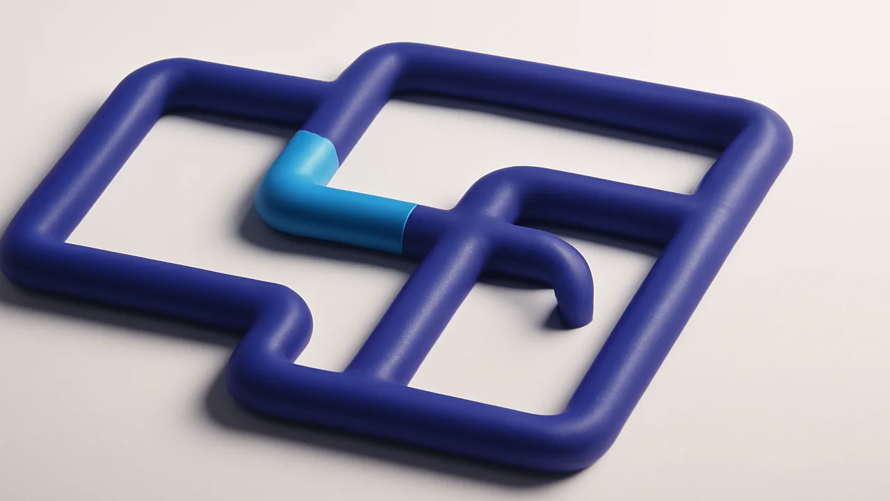 Editorial illustration of a reconciliation matching workflow